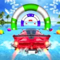 水汽车冲浪者竞速特技表演