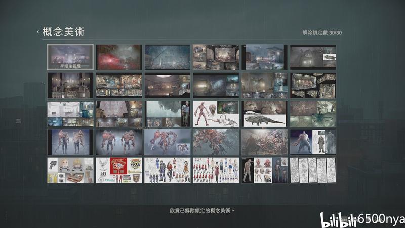 【生化危機2】已解鎖概念美術圖鑒