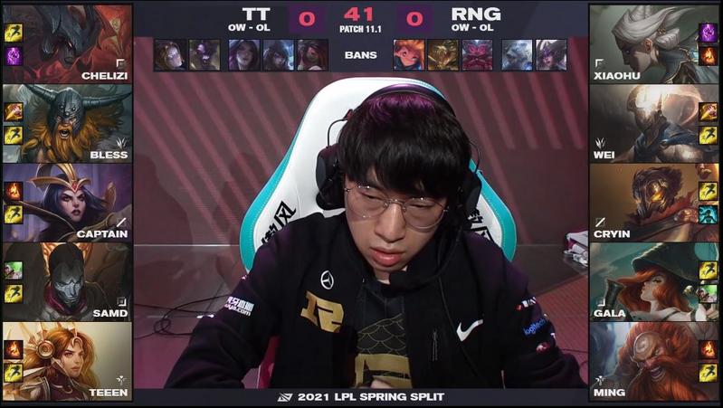 【英雄联盟】RNG 2:0 TT   xiaohu转上单后的首秀