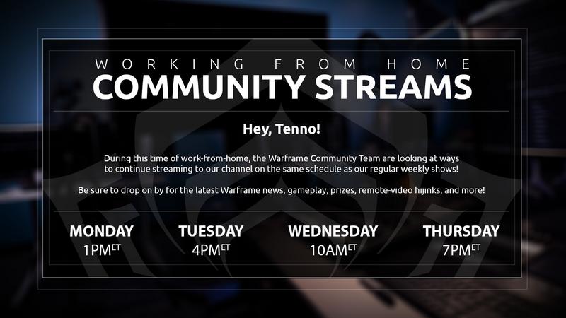 【WARFRAME】官方直播计划（2月1日～5日）