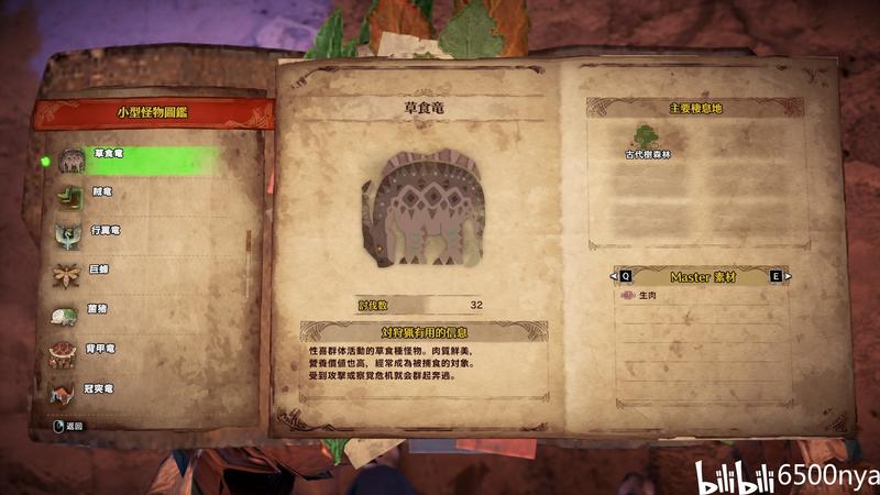 【怪物獵人世界：冰原】小型動物物種全圖鑒