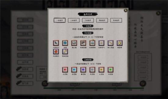 鬼谷八荒一品金丹材料介绍