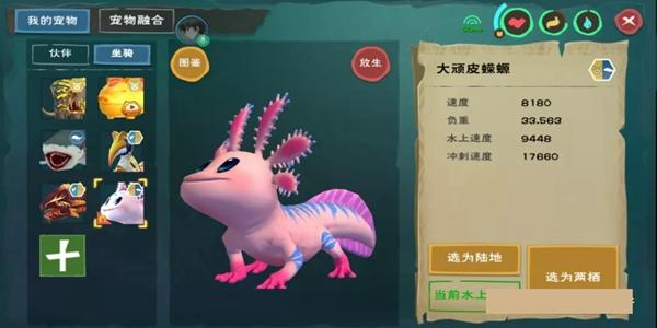 创造与魔法大顽皮蝾螈抓取方法、饲料、位置、属性汇总