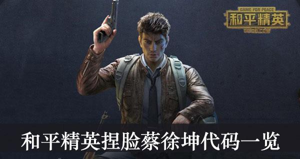 《和平精英》捏脸蔡徐坤代码一览