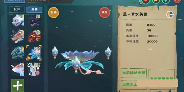 创造与魔法蓝清水芙蓉抓取方法、饲料、位置、属性汇总