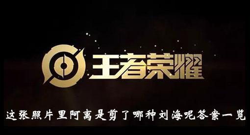 《王者荣耀》这张照片里阿离是剪了哪种刘海呢答案一览