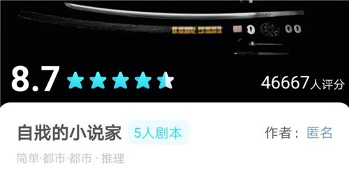 我是谜自戕的小说家答案一览