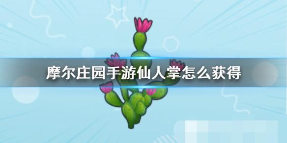 摩尔庄园手游仙人掌怎么获得 仙人掌攻略