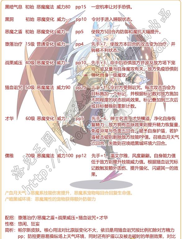 洛克王国溯夜帕尔技能解析