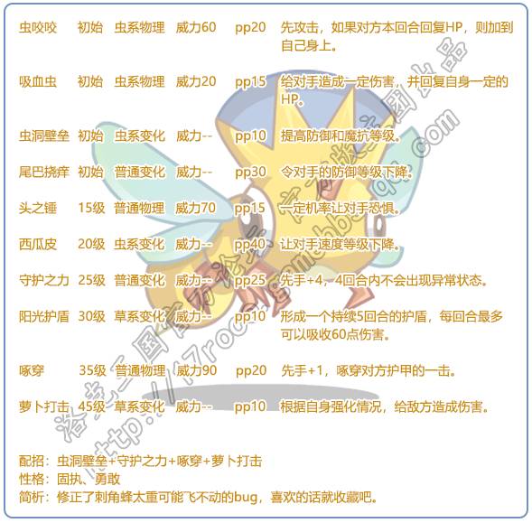 洛克王国刺角蜂技能解析