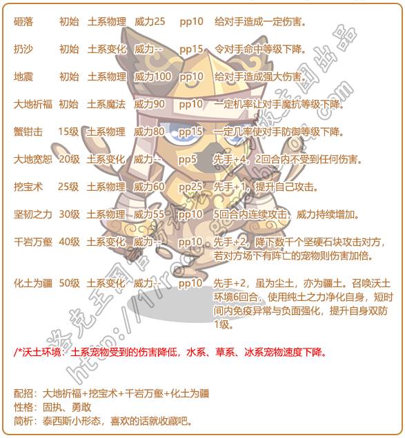洛克王国小西斯技能解析