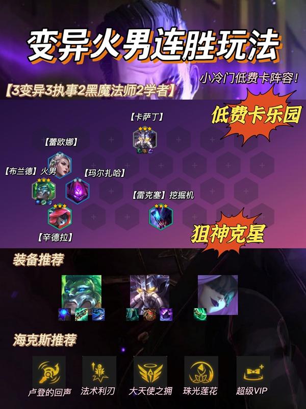 金铲铲之战S6.5变异布兰德阵容操作攻略