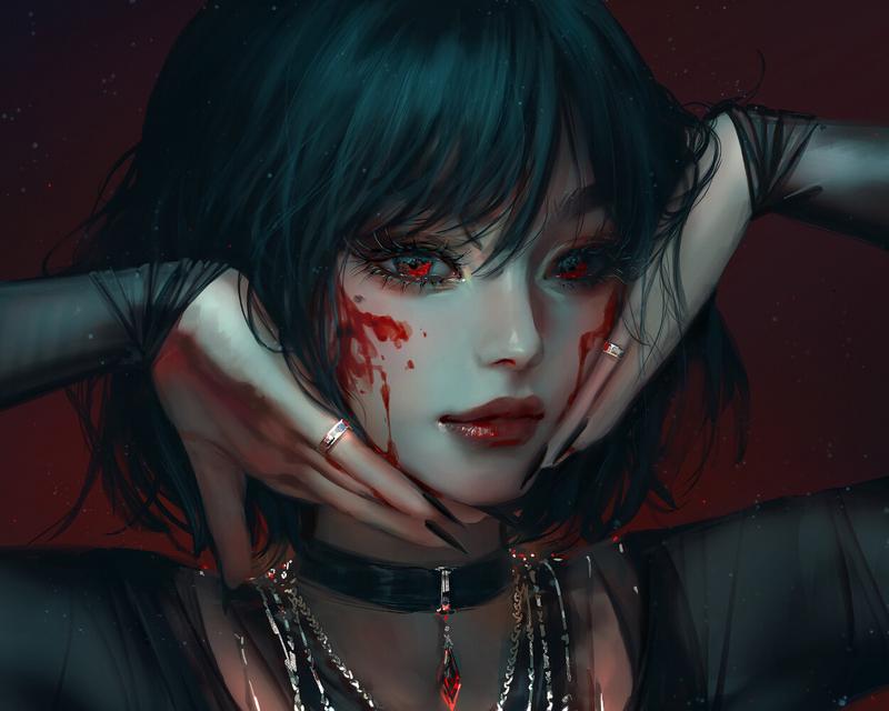 cg插画美女