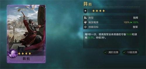 重返帝国新四星指挥技能怎么样