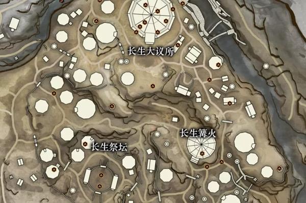 永劫无间长生寨金绿堆点位图解