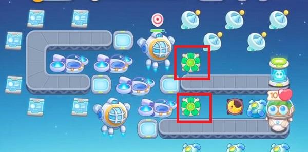 保卫萝卜4太空穿越第2关怎么过