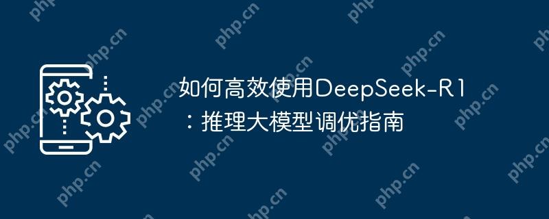 如何高效使用DeepSeek-R1:推理大模型调优指南