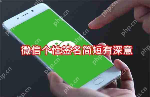 微信个性签名简短有深意