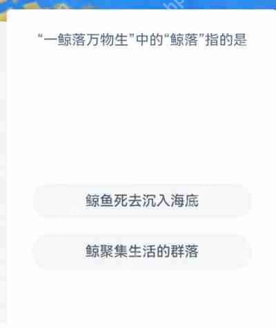 支付宝神奇海洋12.11日正确答案一览