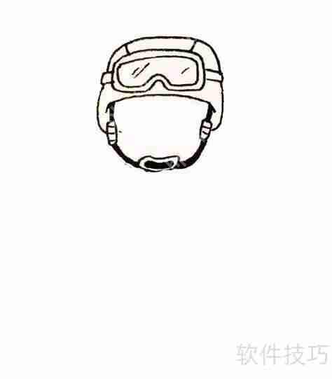 如何画出帅气的特警简笔画