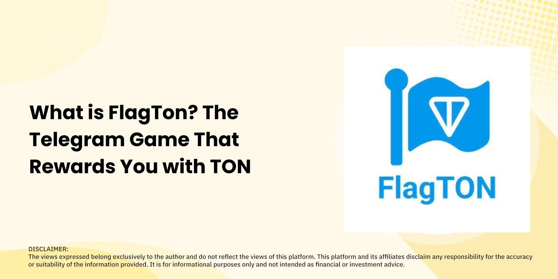什么是FlagTon？奖励您TON的Telegram游戏