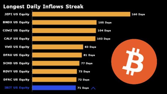 灰度GBTC续创连续净流出记录!贝莱德IBIT止步连续净流入71天