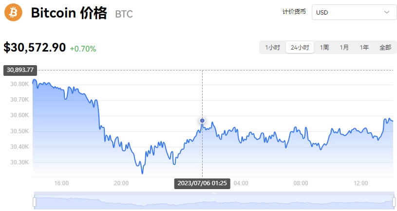 比特币行情最新实时价格走势图_07月06日BTC最新价格今日行情