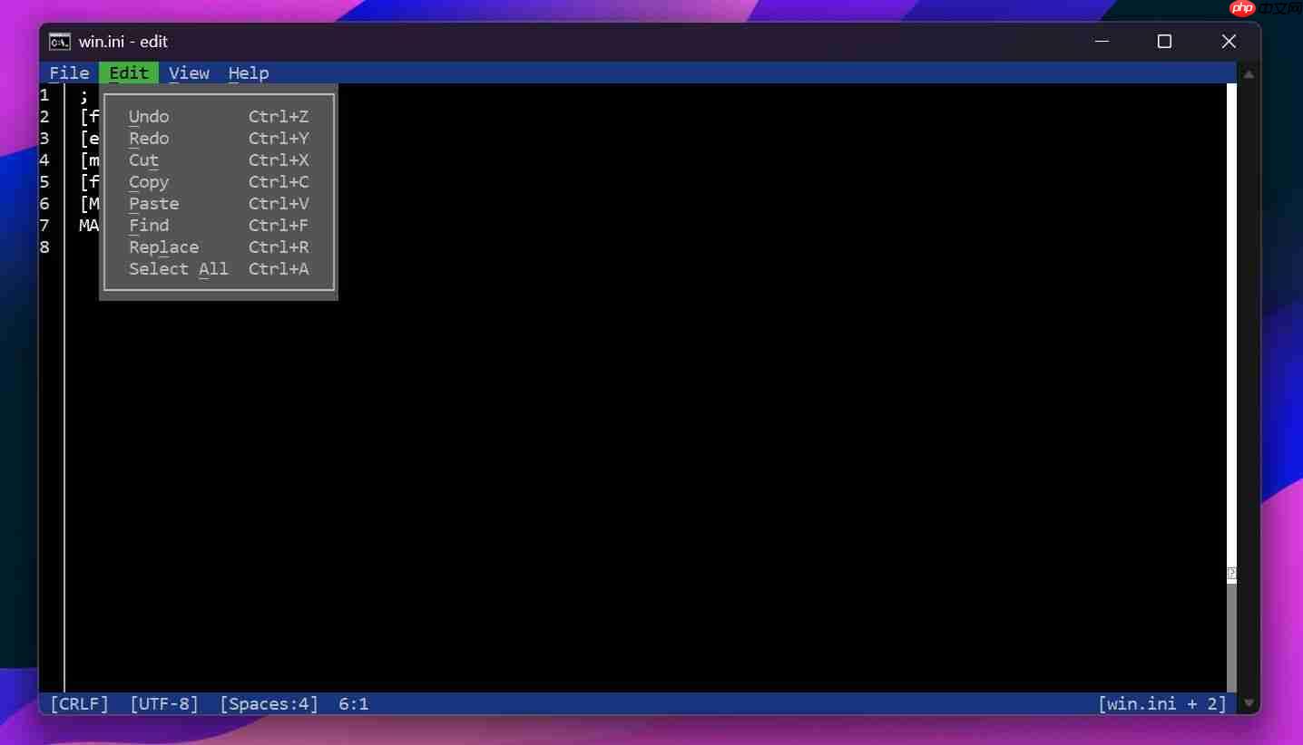 Edit 将成 Win11 默认命令行文本编辑器,不会取代记事本,仅 230