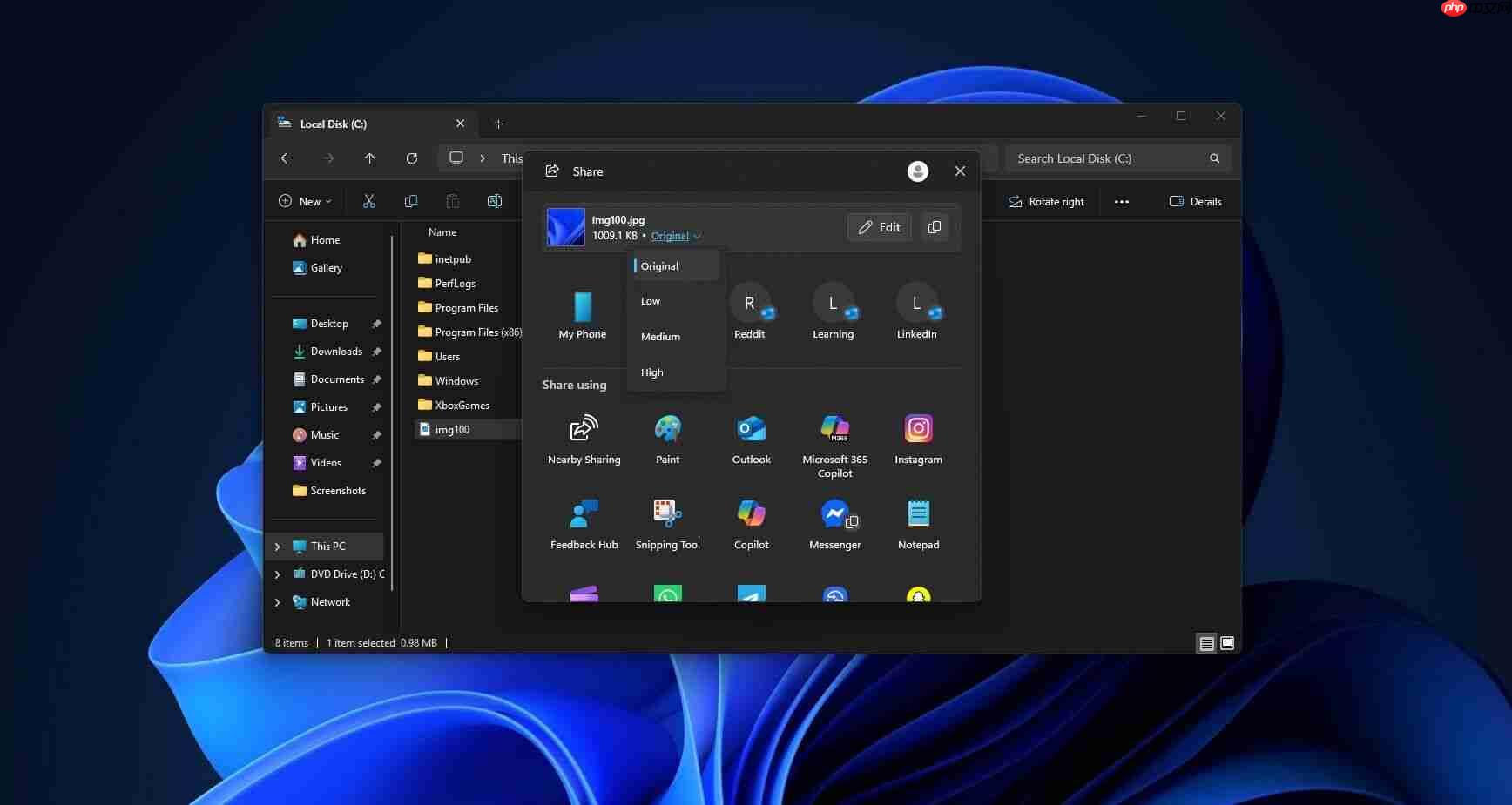 Win11 将整合压缩图像功能:不降分辨率,1MB 原图最低至 148KB