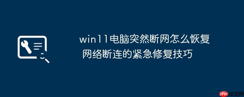 win11电脑突然断网怎么恢复 网络断连的紧急修复技巧
