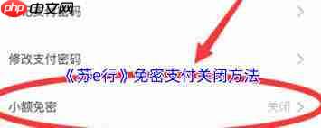 苏e行怎么更改支付方式