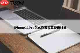 iPhone11Pro怎么设置屏幕使用时间