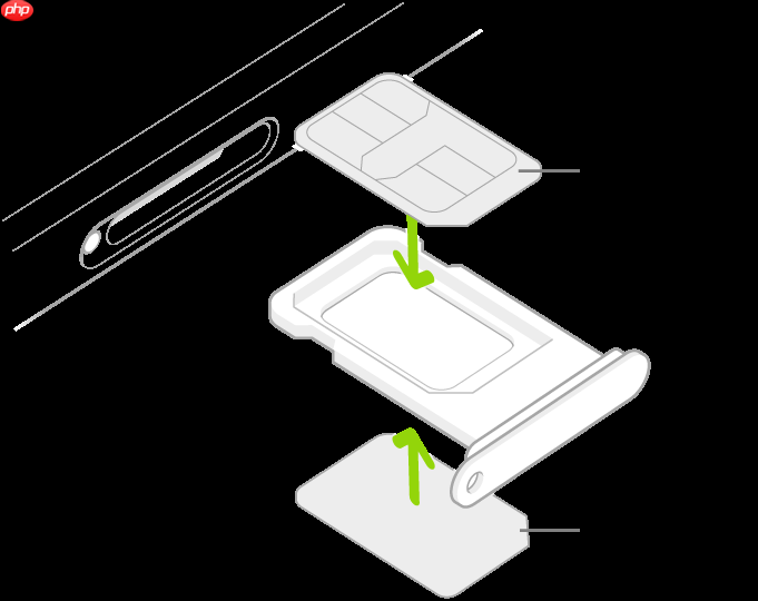 iPhone手机怎么安装两张实体 SIM 卡