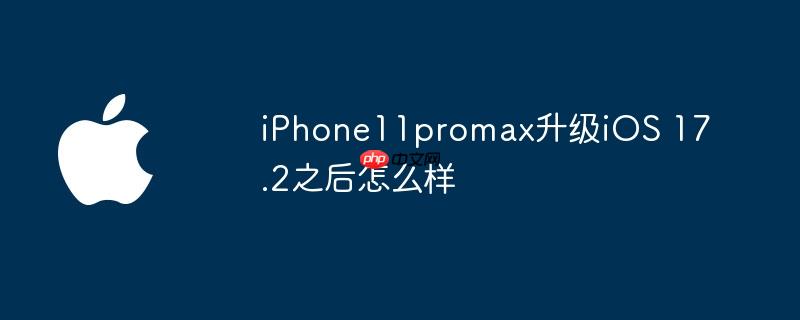 iPhone11promax升级iOS 17.2之后怎么样