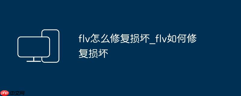 flv怎么修复损坏_flv如何修复损坏