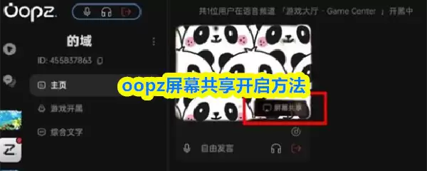 Oopz开启屏幕共享的3种方法，快速实现远程协作