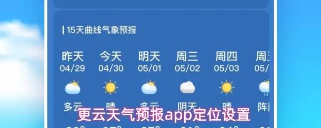 更云天气预报App位置权限设置指南