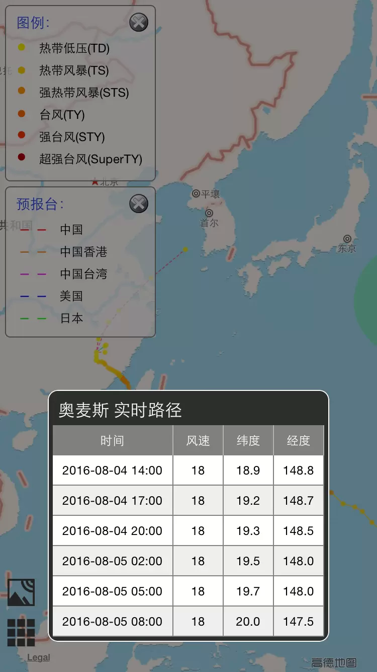 台风预报