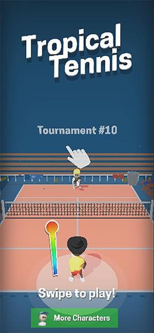 Pocket Tennis Hit tennis