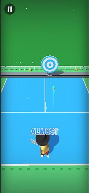 Pocket Tennis Hit tennis