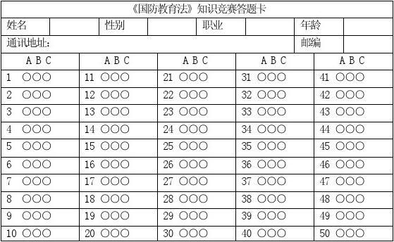 2020国防教育知识答题入口在哪里？2020国防教育知识答题竞赛入口图片2