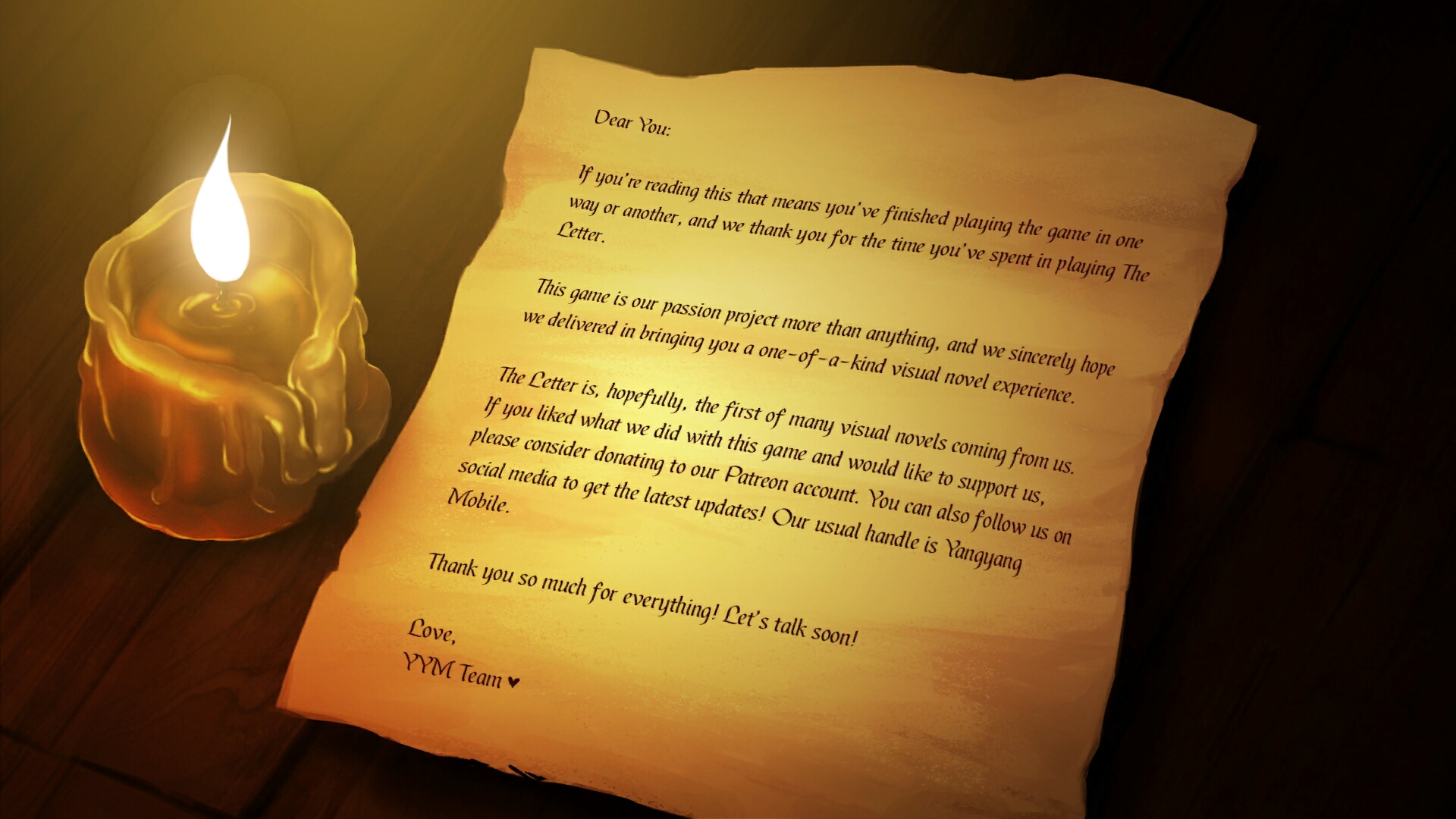 The letter