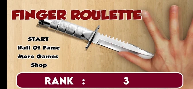 Finger Knife Roulette