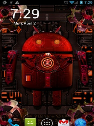 蒸汽朋克机器人动态壁纸SteampunkDroidLiveWallpaper