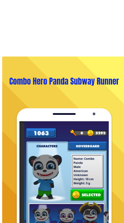 Combo Hero Panda Subway Runner