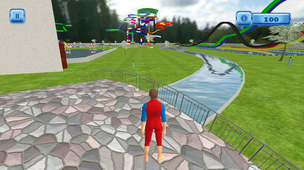 水滑动冒险公园