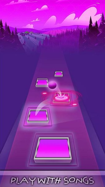 瓷砖跳跃跳舞的球