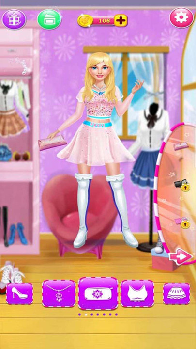 时尚公主化妆换装小游戏