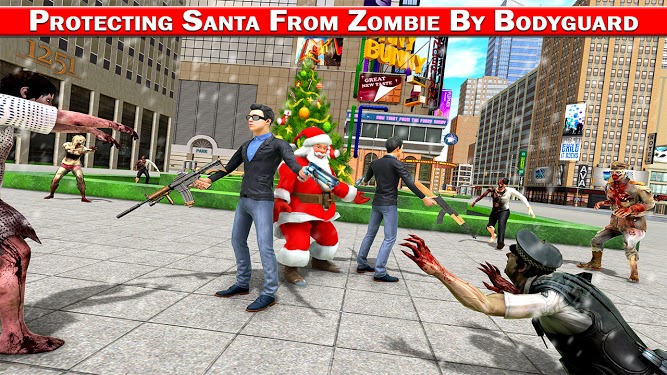 圣诞老人送礼物僵尸生存射手