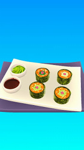 sushi roll 3d